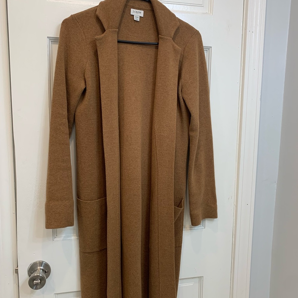 Jcrew Camel Coatigan size xxs $60